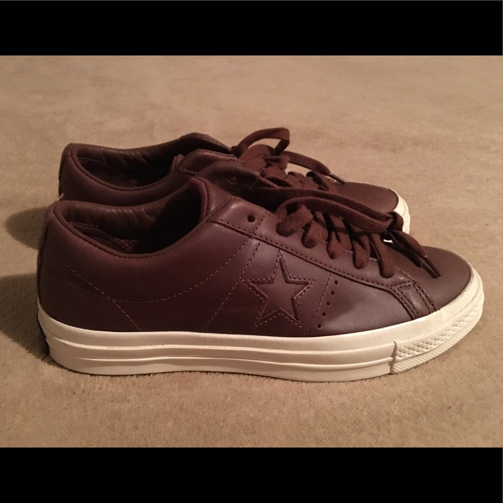 Leather Converse